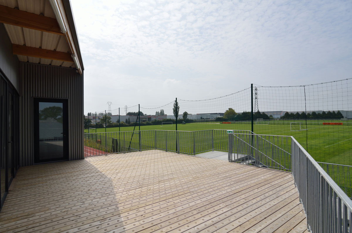 Construction du centre de formation du stade lavallois